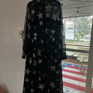 Black formal star dress